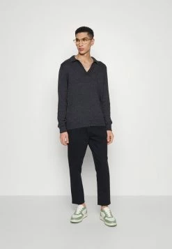 Only & Sons ONSPOWEE LIFE STRAIGHT - Jumper - Dark Grey Melange -Only & Sons shop 731a7ebff4a44d20be7b9c1cb413ed0f