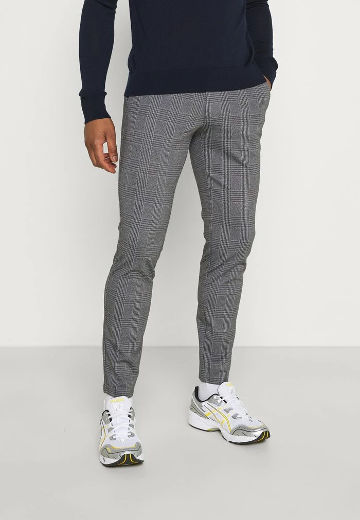 Only & Sons ONSMARK TAP PANT CHECK - Trousers - Black 3 Only & Sons ONSMARK TAP PANT CHECK - Trousers - Black