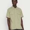 Only & Sons ONSCAIDEN OVERDYE - Shirt - Oil Green -Only & Sons shop 75a41fcc35e24d9da9a768d014ab1b20
