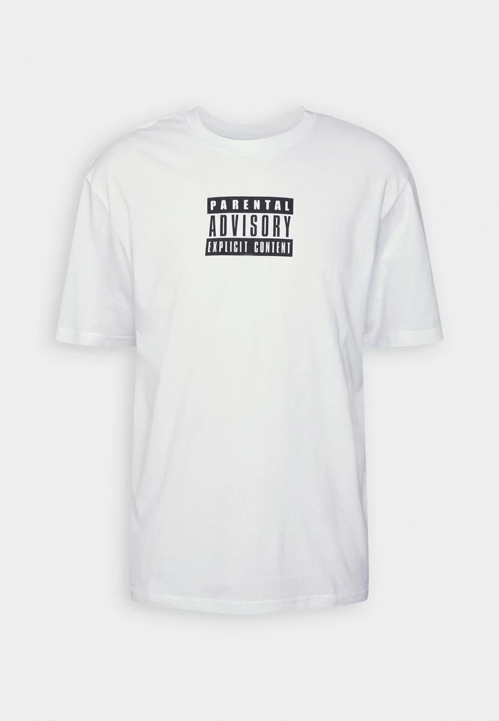 Only & Sons ONSFRED PARENTAL ADVISOR TEE UNISEX - Print T-shirt - White 6 Only & Sons ONSFRED PARENTAL ADVISOR TEE UNISEX - Print T-shirt - White - Image 4