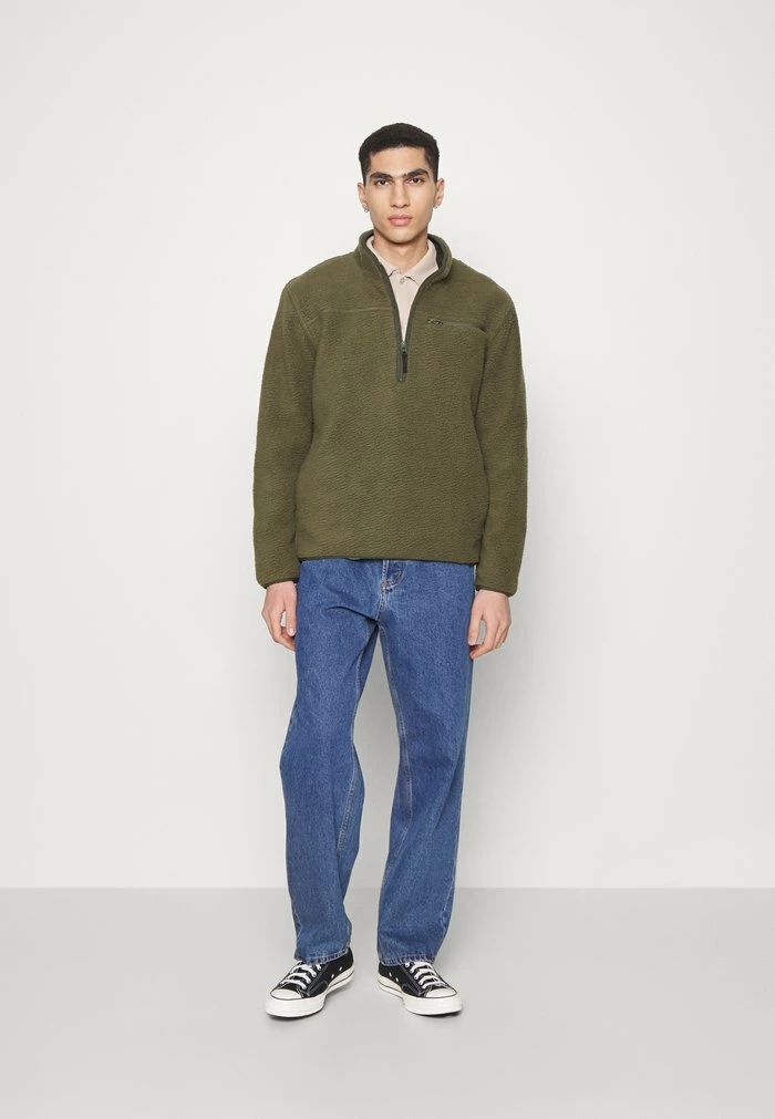 Only & Sons ONSHOUSTON HALF ZIP - Fleece Jacket - Olive Night 4 Only & Sons ONSHOUSTON HALF ZIP - Fleece Jacket - Olive Night - Image 2