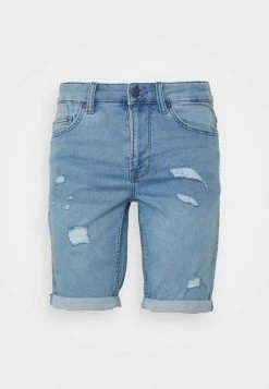 Only & Sons ONSPLY DAMAGE - Denim Shorts - Blue Denim -Only & Sons shop 7e50b54d07db4215900e5e953ea0e75c