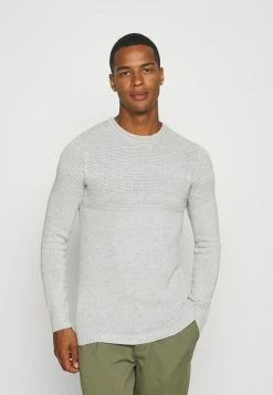 Only & Sons ONSBACE CREW - Jumper - Light Grey Melange