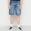 Only & Sons ONSAVI DAMAGE - Denim Shorts - Blue Denim -Only & Sons shop 7fd416742bfc471388f8cb607783df72