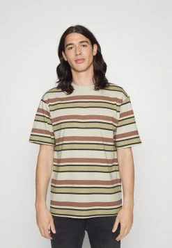 Only & Sons ONSFRED PRINTED STRIPE TEE - Print T-shirt - Silver -Only & Sons shop 81c1073e218943dea79e17835b00e908