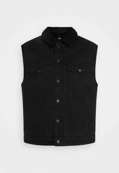 Only & Sons ONSRICK VEST - Waistcoat - Black -Only & Sons shop 834c132f1dab436b87f501fb2c10b256