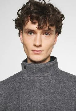 Only & Sons ONSOSCAR STAR COAT - Classic Coat - Light Grey -Only & Sons shop 85d532bda6e040d2bf17ff34c867ae07