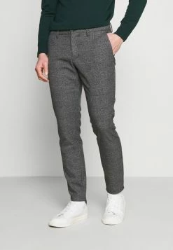 Only & Sons ONSMARK PANTS CHECK - Trousers - Medium Grey Melange