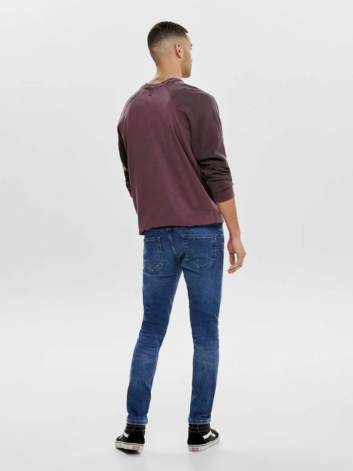 Only & Sons Slim Fit Jeans - Blue Denim 5 Only & Sons Slim Fit Jeans - Blue Denim - Image 3