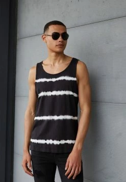 Only & Sons ONSNATE TIE DYE TANK - Top - Dark Navy