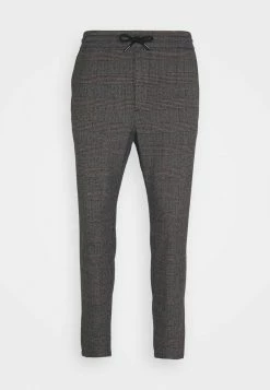 Only & Sons ONSLINUS CROP CHECK PANTS - Trousers - Grey Melange -Only & Sons shop 8ba8ca8e4f1f4f578bbddf5eacea2883