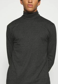 Only & Sons ONSMICHAN SLIM ROLLNECK TEE - Long Sleeved Top - Dark Grey Melange -Only & Sons shop 8bceaa3ad9a74da2882ff58e1627aa32