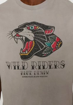 Only & Sons ONSFRED OLD SCHOOL - Print T-shirt - Silver Lining -Only & Sons shop 8ca953434d7f41e69aae7e5d52b22252