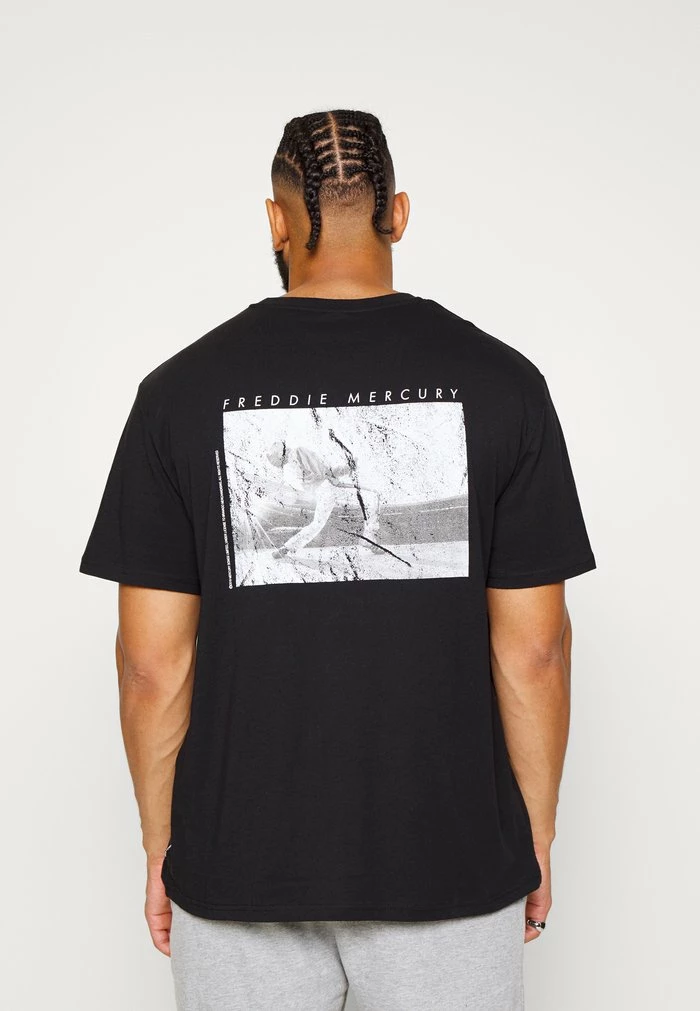 Only & Sons ONSFREDDIE TEE - Print T-shirt - Black 5 Only & Sons ONSFREDDIE TEE - Print T-shirt - Black - Image 3