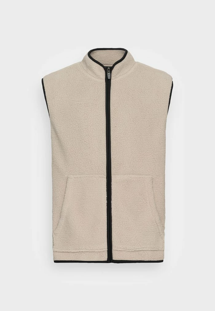 Only & Sons ONSREMY WALLPAPER ZIP VEST - Waistcoat - Silver-coloured 3 Only & Sons ONSREMY WALLPAPER ZIP VEST - Waistcoat - Silver-coloured