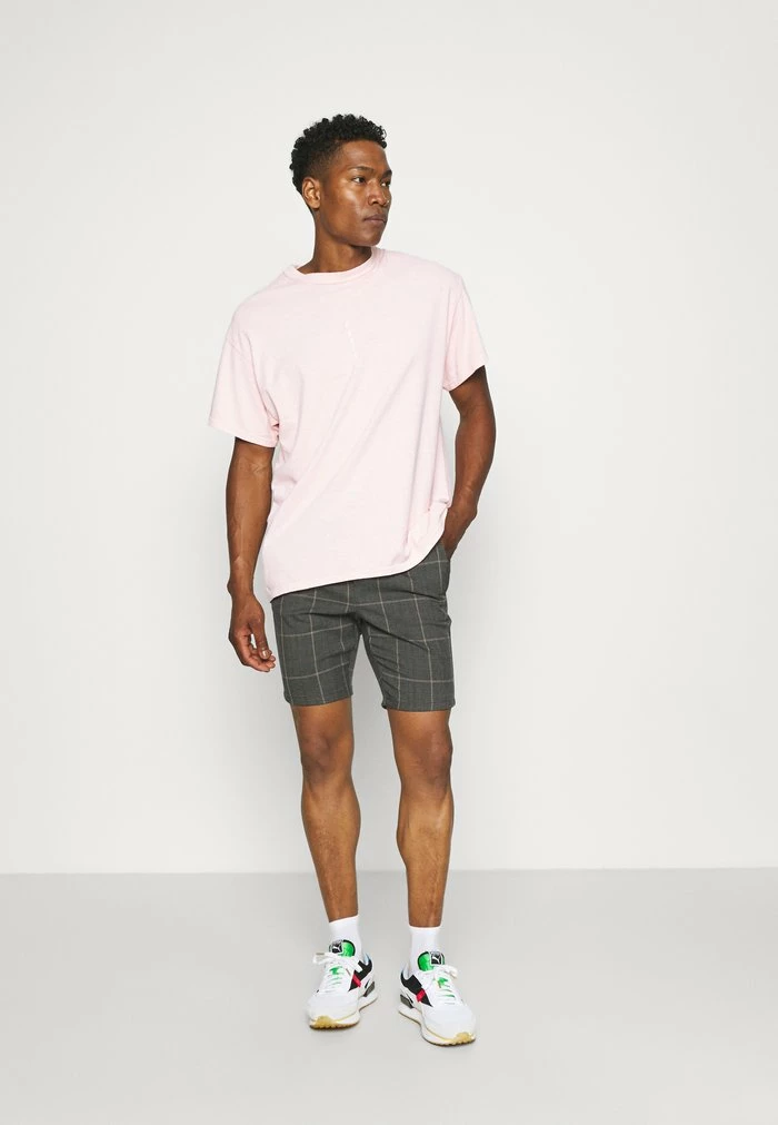 Only & Sons ONSLINUS CHECK - Shorts - Brown/stone 4 Only & Sons ONSLINUS CHECK - Shorts - Brown/stone - Image 2