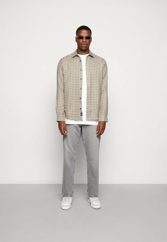 Only & Sons ONSTEVIN LS CHECK REG - Shirt - Silver Lining 4 Only & Sons ONSTEVIN LS CHECK REG - Shirt - Silver Lining - Image 2