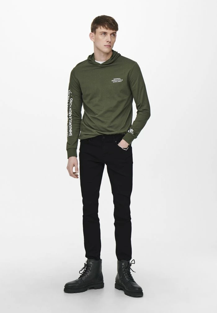 Only & Sons ONSLOOM - Slim Fit Jeans - Black Denim 3 Only & Sons ONSLOOM - Slim Fit Jeans - Black Denim