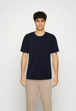 Only & Sons ONSROY REG SLUB POCKET TEE - Basic T-shirt - Dark Navy