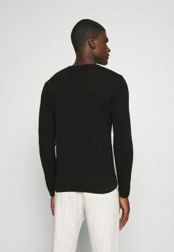 Only & Sons ONSPANTER STRUC CREW NOOS - Jumper - Black -Only & Sons shop 953b09d111394160bbd32e43a80f1835
