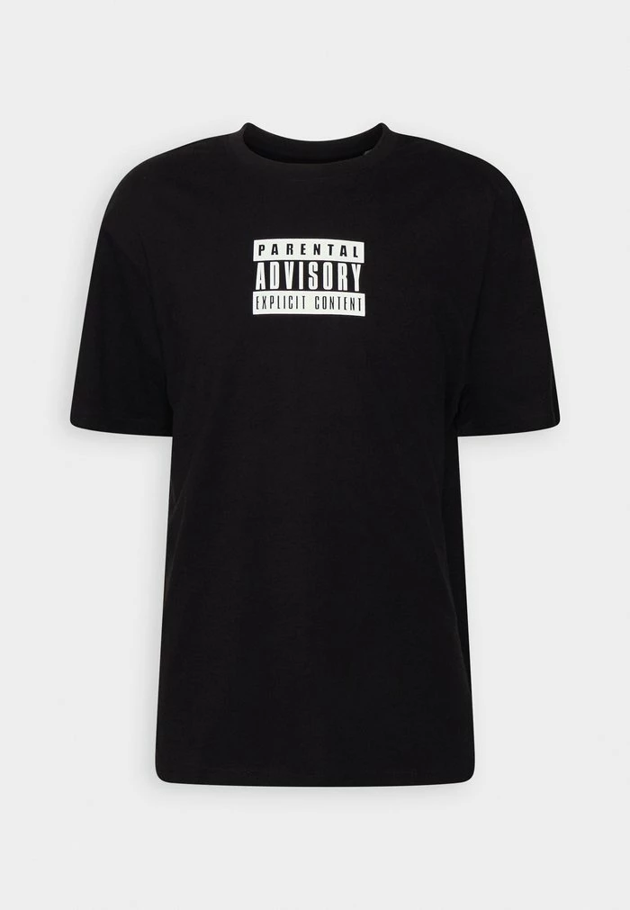 Only & Sons ONSFRED PARENTAL ADVISOR TEE UNISEX - Print T-shirt - Black 6 Only & Sons ONSFRED PARENTAL ADVISOR TEE UNISEX - Print T-shirt - Black - Image 4
