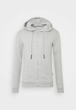 Only & Sons ONSCERES LIFE ZIP HOODIE - Zip-up Sweatshirt - Light Grey -Only & Sons shop 9671a65c7dfb4e89a16eac790a7bd21d