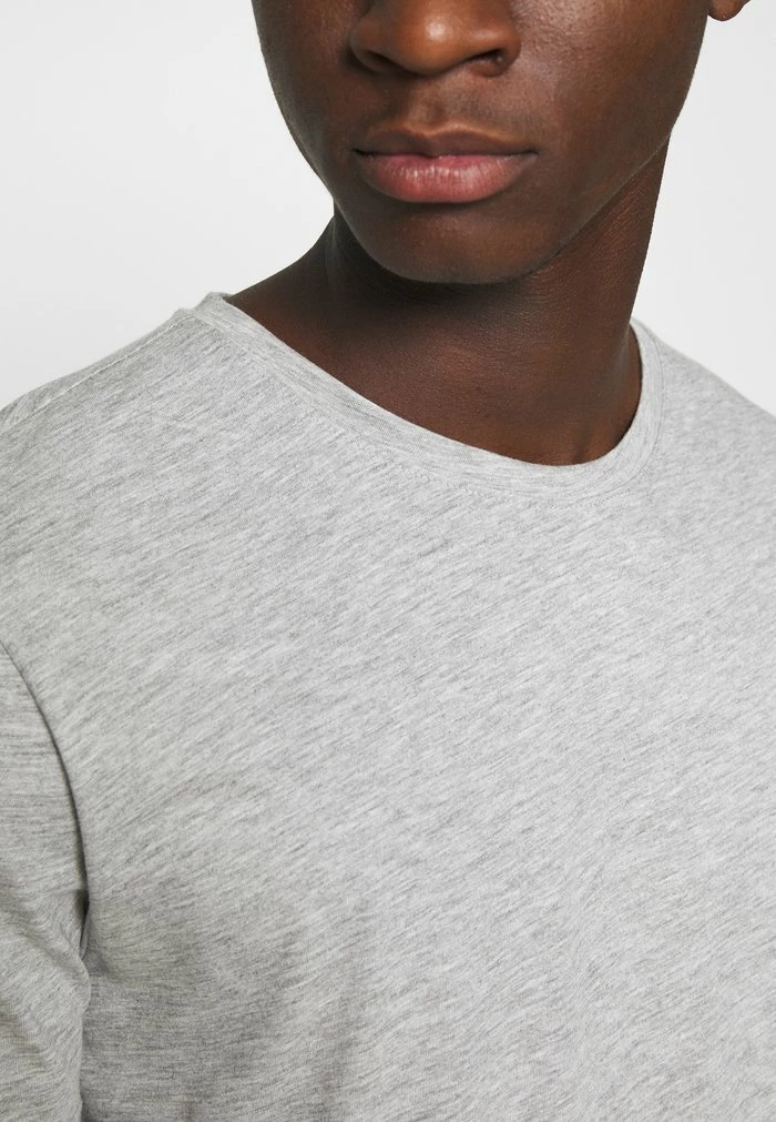 Only & Sons ONSMATT LONGY TEE 3 PACK - Basic T-shirt - Light Grey Melange/white Gray/black 10 Only & Sons ONSMATT LONGY TEE 3 PACK - Basic T-shirt - Light Grey Melange/white Gray/black - Image 8