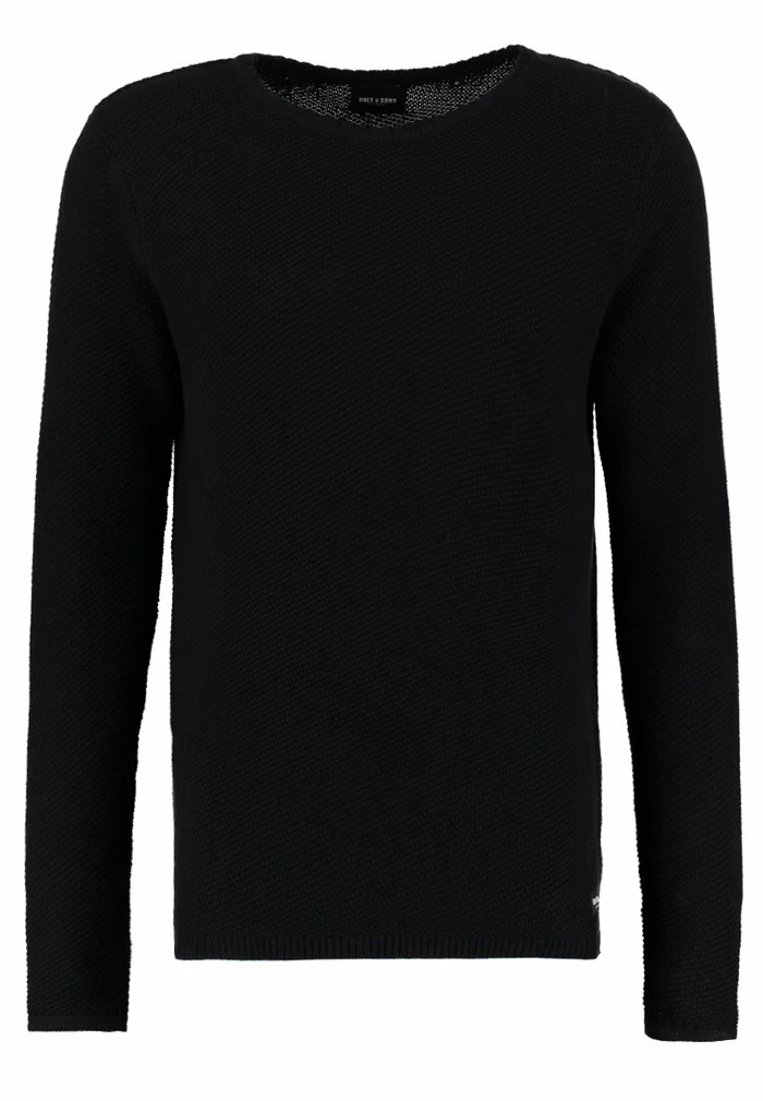 Only & Sons ONSDAN STRUCTURE CREW NECK - Jumper - Black 7 Only & Sons ONSDAN STRUCTURE CREW NECK - Jumper - Black - Image 5