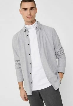 Only & Sons Shirt - Medium Grey Melange 11 Only & Sons Shirt - Medium Grey Melange -Only & Sons shop 9ea9dd9ec02e4348b7f8ee08501b560b