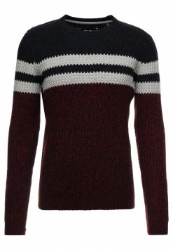 Only & Sons ONSLAZLO STRIPED CREW NECK - Jumper - Cabernet -Only & Sons shop 9f34e9d9a2644d5a849b86ca7b5f2a2f
