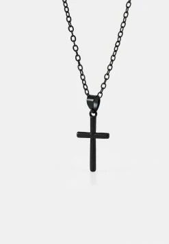 Only & Sons ONSCOLT CROSS NECKLACE - Necklace - Black -Only & Sons shop 9fd5283a97a14e5fa6d88b044976ba6f