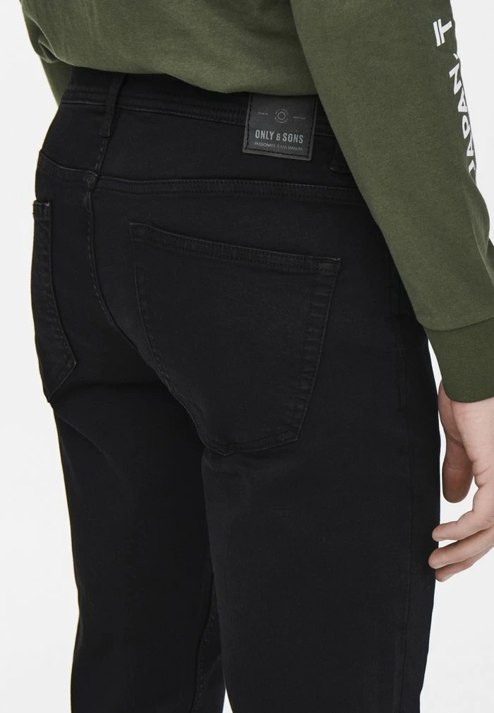 Only & Sons ONSLOOM - Slim Fit Jeans - Black Denim 6 Only & Sons ONSLOOM - Slim Fit Jeans - Black Denim - Image 4