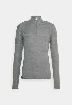 Only & Sons ONSBLADE HALF ZIP - Jumper - Medium Grey Melange -Only & Sons shop a5c04299dcc047c7805976835450f267
