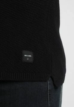 Only & Sons DAN STRUCTURE CREW - Jumper - Black -Only & Sons shop adecc19d2b8f423ab5cd14161855cfe1