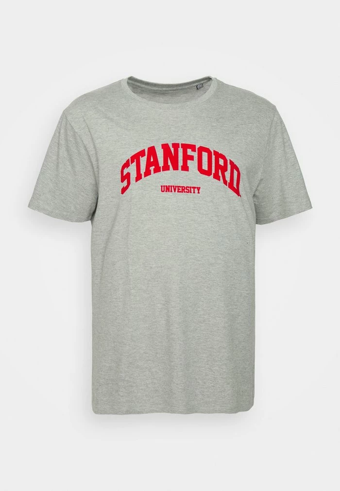 Only & Sons ONSJAKE STANFORD TEE - Print T-shirt - Light Grey Melange 3 Only & Sons ONSJAKE STANFORD TEE - Print T-shirt - Light Grey Melange