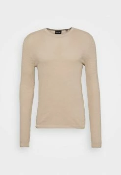Only & Sons ONSPANTER STRUC CREW NOOS - Jumper - Beige -Only & Sons shop af853c17a91e4b08a391ff24d9e901f3
