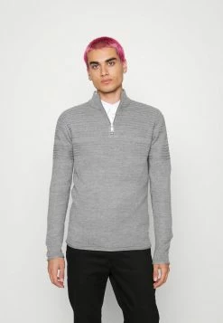 Only & Sons ONSBLADE HALF ZIP - Jumper - Medium Grey Melange