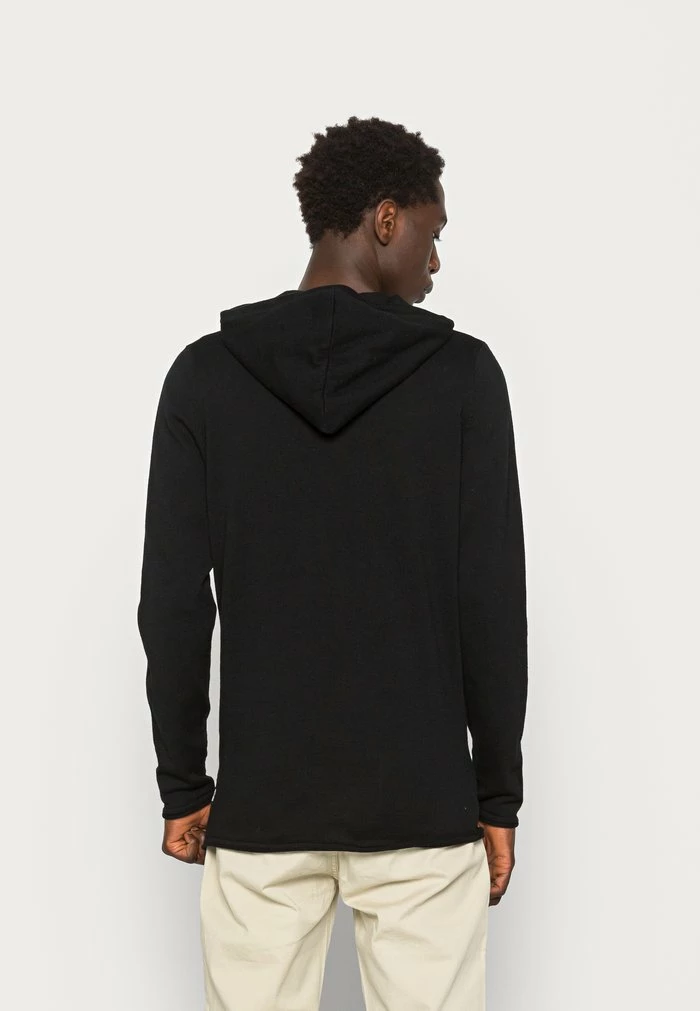 Only & Sons ONSCASPER LONGLINE HOODIE - Jumper - Black 5 Only & Sons ONSCASPER LONGLINE HOODIE - Jumper - Black - Image 3