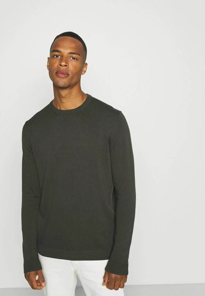 Only & Sons ONSALEX SOLID CREW NECK - Jumper - Peat 6 Only & Sons ONSALEX SOLID CREW NECK - Jumper - Peat - Image 4