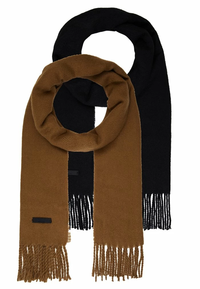 Only & Sons ONSCARLO SCARF 2 PACK UNISEX - Scarf - Black/kangaroo 5 Only & Sons ONSCARLO SCARF 2 PACK UNISEX - Scarf - Black/kangaroo - Image 3