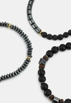 Only & Sons ONSCOOPER BRACELET UNISEX 3 PACK - Bracelet - Black -Only & Sons shop b85851144e544186b0cbe4da77ba29af