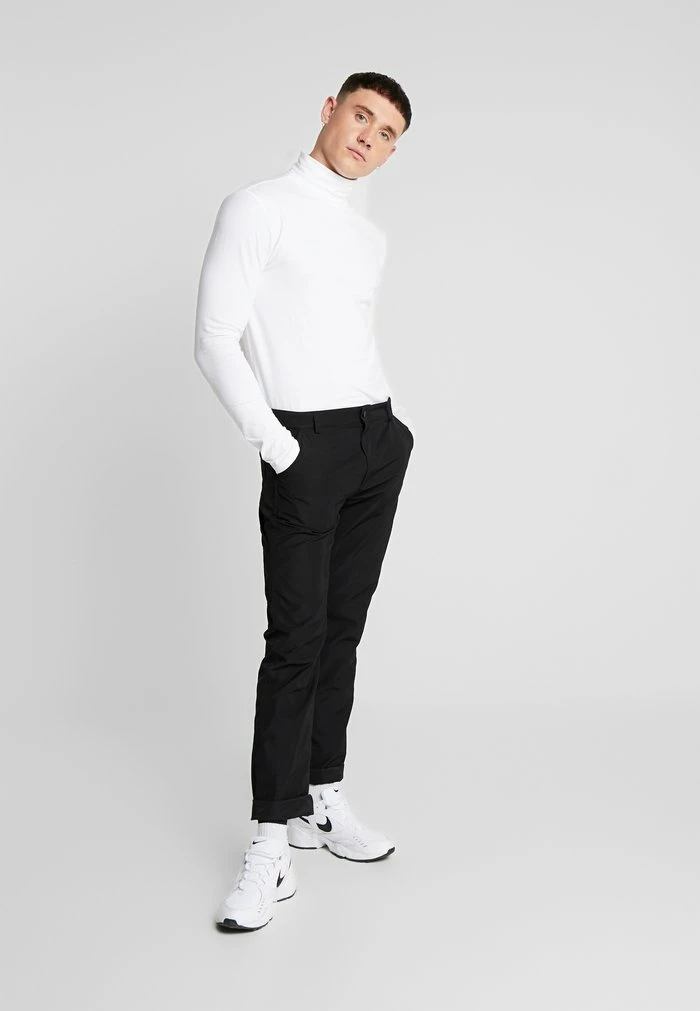 Only & Sons ONSMICHAN SLIM ROLLNECK TEE - Long Sleeved Top - White 4 Only & Sons ONSMICHAN SLIM ROLLNECK TEE - Long Sleeved Top - White - Image 2