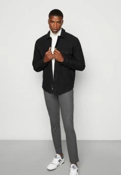 Only & Sons ONSMARK TAP HERRINGBONE - Chinos - Black -Only & Sons shop b9868e62cbfb4321bc07a20788811cde