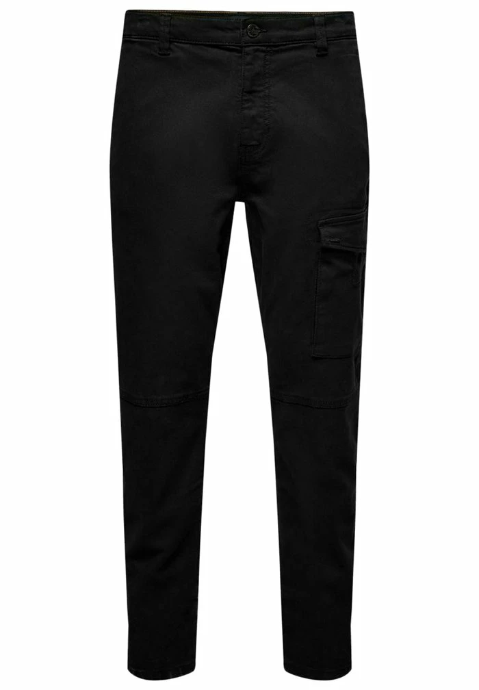 Only & Sons Cargo Trousers - Black 8 Only & Sons Cargo Trousers - Black - Image 6