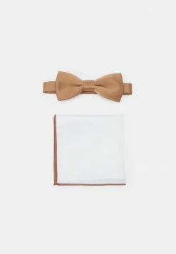 Only & Sons ONSTED BOW TIE SET - Pocket Square - Brown Sugar