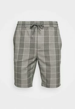 Only & Sons ONSLINUS CHECK - Shorts - Medium Grey Melange -Only & Sons shop be4fa2195e2744b4900de4c91141c178