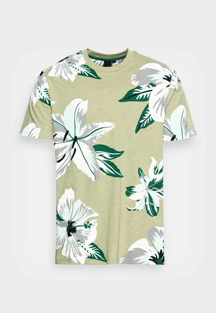 Only & Sons ONSKLOP FLORAL TEE - Print T-shirt - Oil Green 6 Only & Sons ONSKLOP FLORAL TEE - Print T-shirt - Oil Green - Image 4