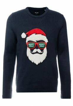 Only & Sons ONSXMAS FUNNY BADGE - Jumper - Blue Nights 10 Only & Sons ONSXMAS FUNNY BADGE - Jumper - Blue Nights -Only & Sons shop c19be2cca71d47da9adc95fcd6be27e6