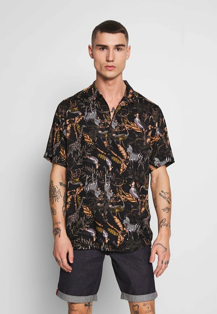 Only & Sons ONSGABRIAL ANIMAL - Shirt - Black/zoo 3 Only & Sons ONSGABRIAL ANIMAL - Shirt - Black/zoo