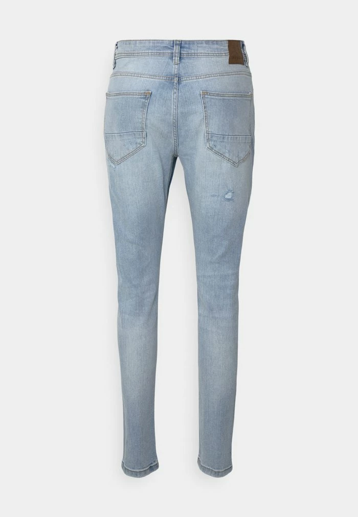 Only & Sons ONSDRAPER TAP DAMAGE - Slim Fit Jeans - Blue Denim 4 Only & Sons ONSDRAPER TAP DAMAGE - Slim Fit Jeans - Blue Denim - Image 2